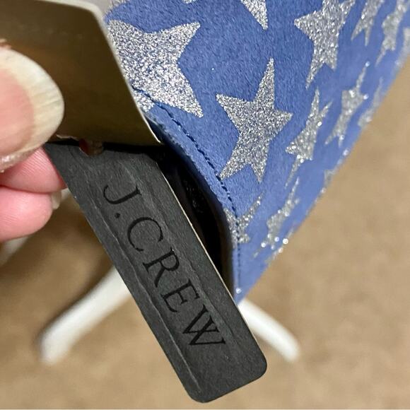 J.Crew Harrison Clutch Convertible Crossbody Bag Stars Glitter 4th of July NWT - Picture 4 of 16